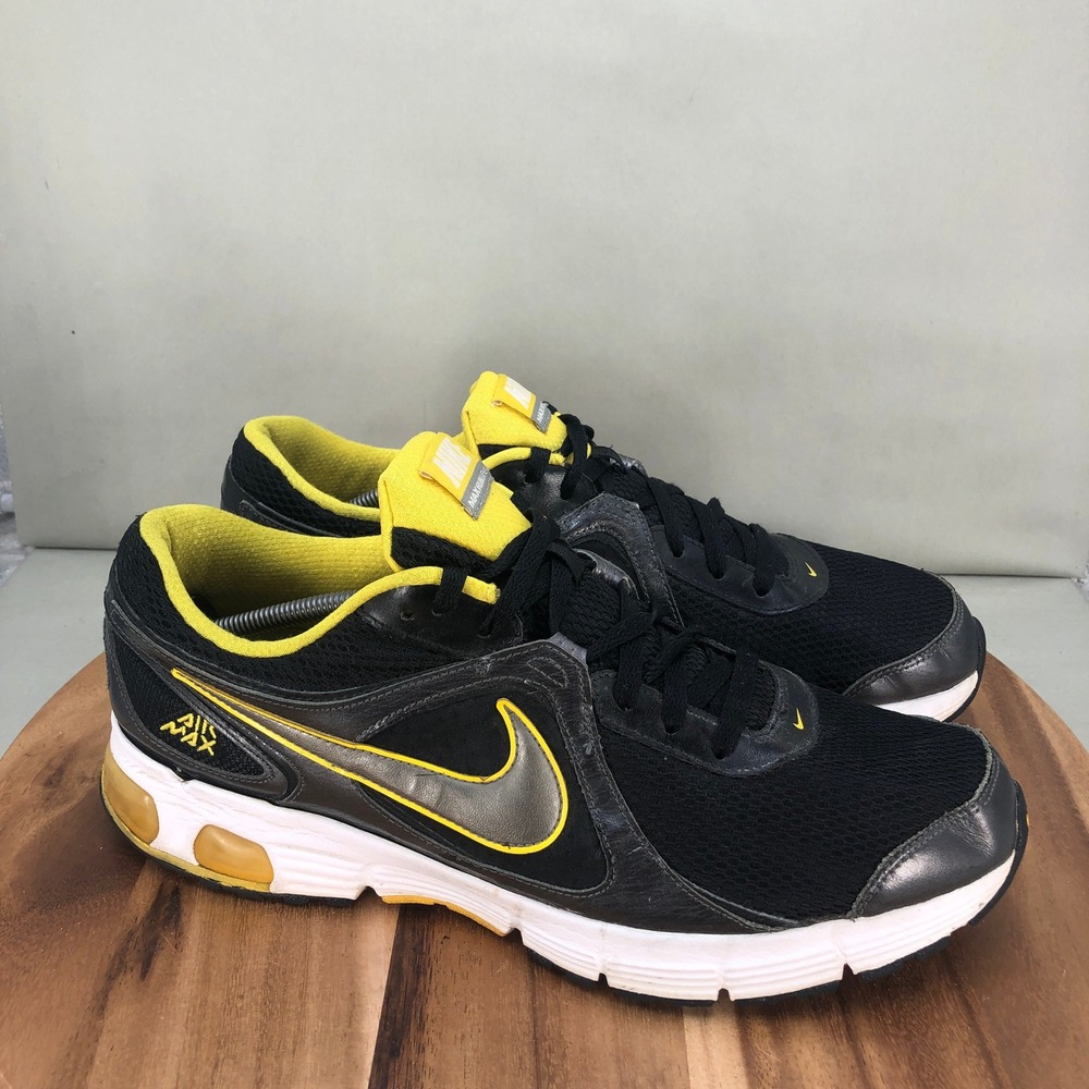 Nike Air Max Run Lite 2 Mens Running Shoes Black Yellow 429640-004 Size 14